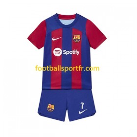 Tenue FC Barcelone Ousmane Dembele 7 Enfant Domicile 2023-2024 Maillot de Foot